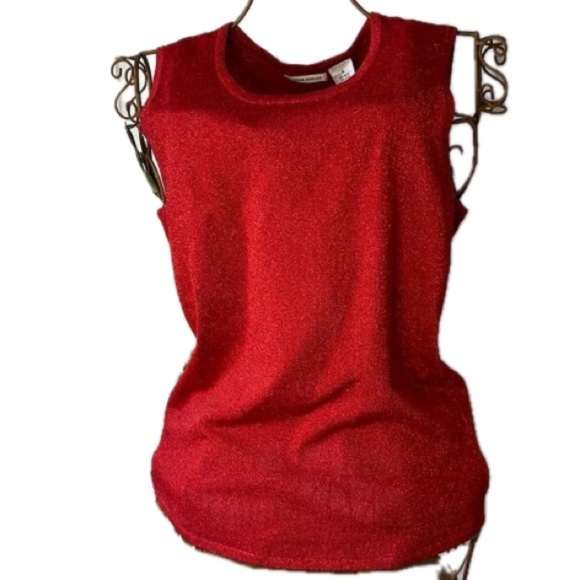 Laura Ashley Sparkly Threaded Sleeveless Women's Blouse Size Small NWT‎ - Picture 1 of 5